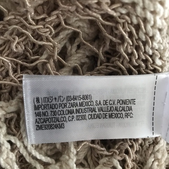 ZARA crochet knit top SZ M - Picture 6 of 6